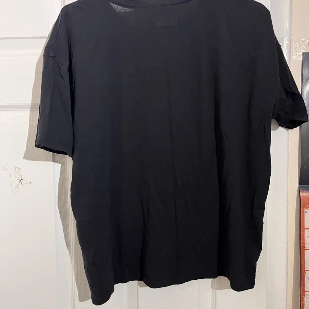 SpongeBob Squarepants Black Tee with White Logo Print - Picture 2 of 4